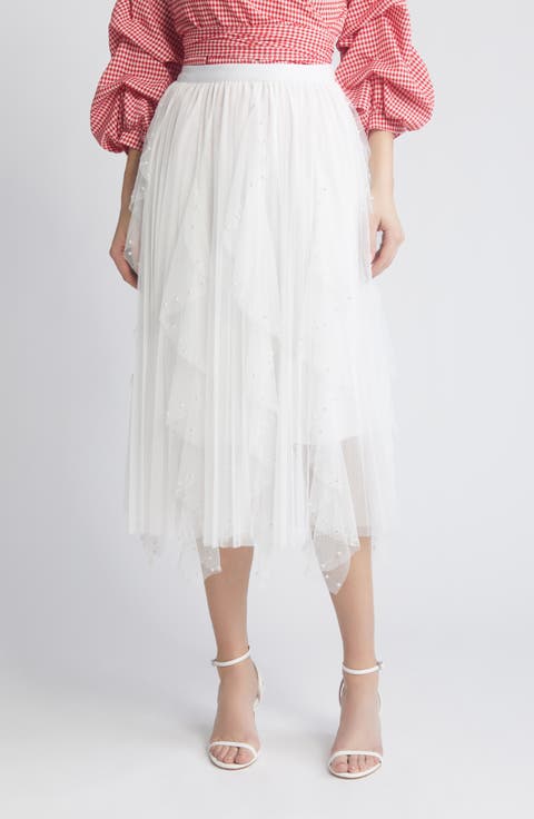 スカート Ballerina volume tulle balloon skirt Tulle balloon mini skirt