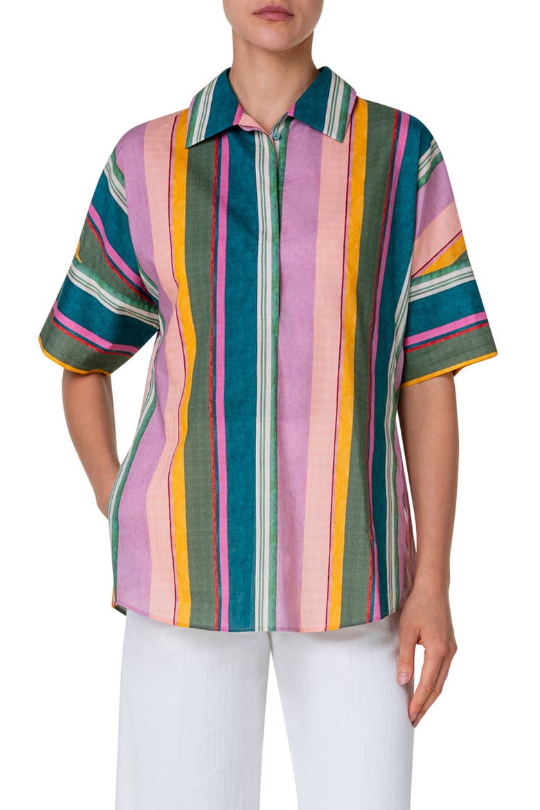 Stripe Dolman Sleeve Shirt (Women) | Nordstrom