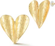CHLOE AND MADISON Heart Statement Stud Earrings