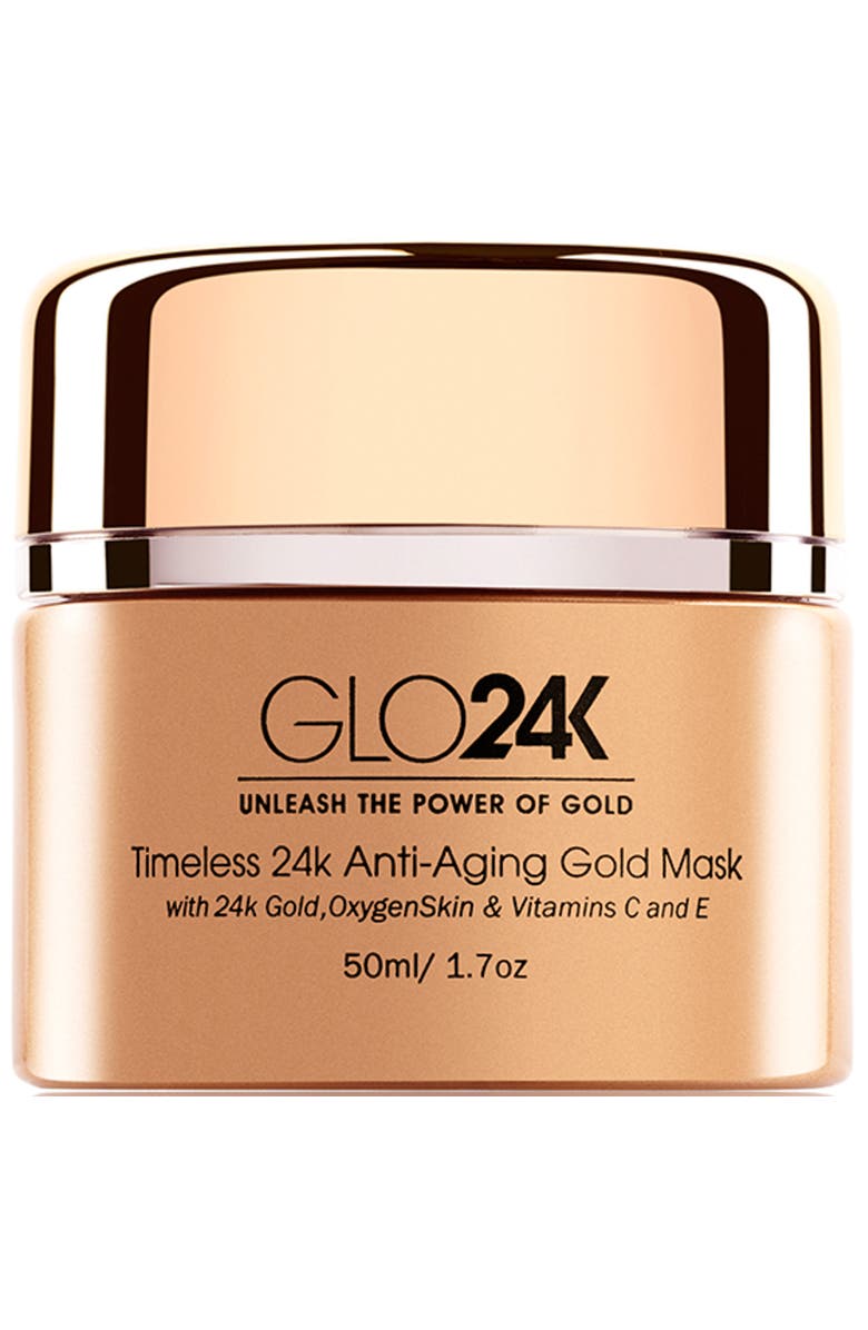 GLO24K UNLEASH THE POWER OF GOLD Timeless 24k Anti-Aging Gold Mask, Main, color, Na