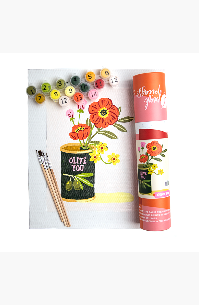 Pink Picasso Kits Olive You Paint by Numbers Kit, Alternate, color, 