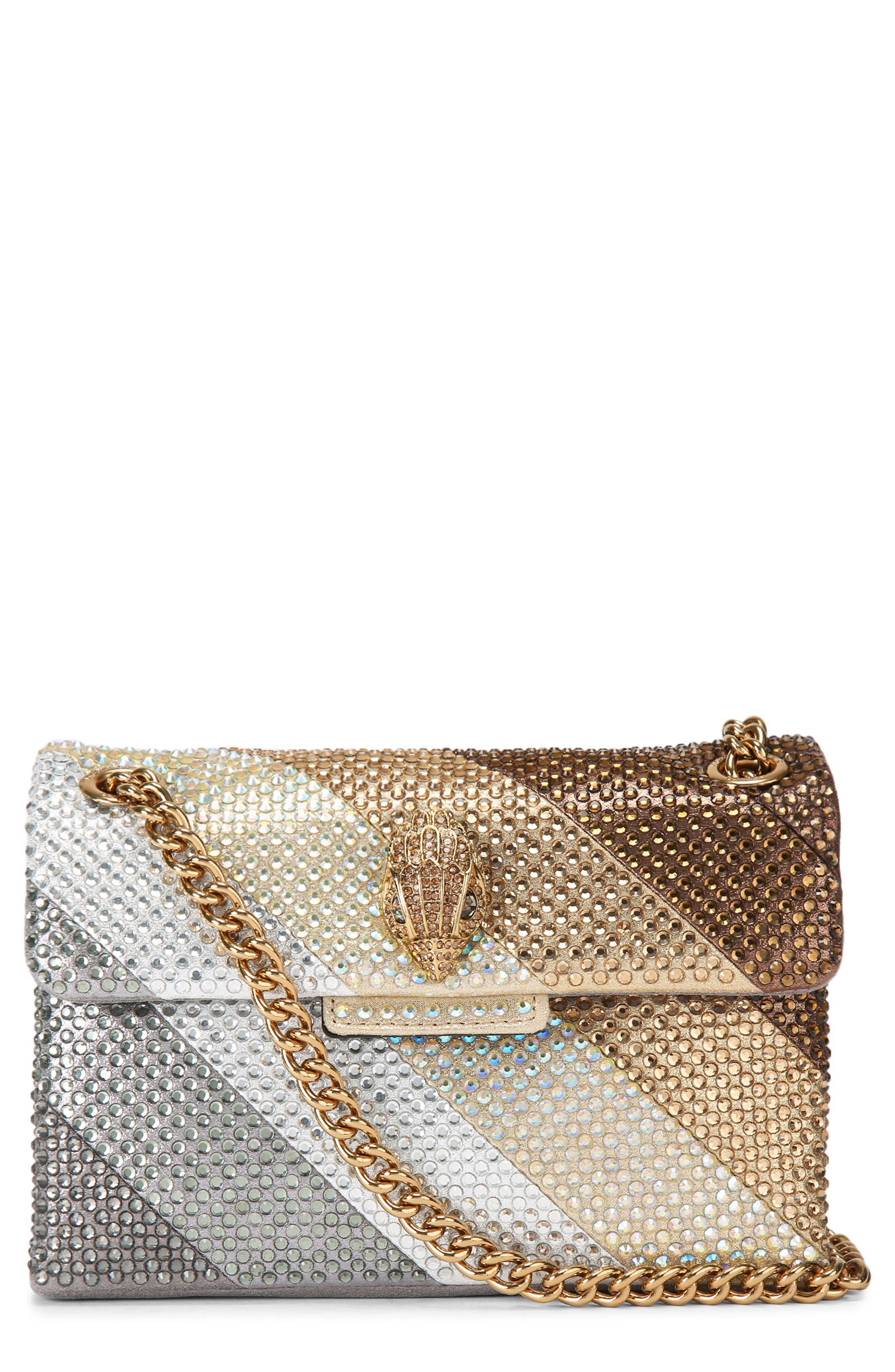 Kurt Geiger London Mini Kensington Embellished Convertible Crossbody Bag, Main, color, 
