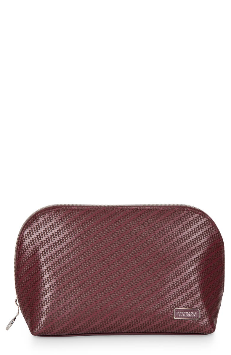 Stephanie Johnson Rosewood Ruby Royale Lola Makeup Bag, Main, color, Purple