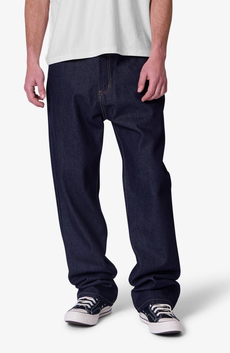 mnml Raw Baggy Jeans, Main, color, Rinsed Indigo