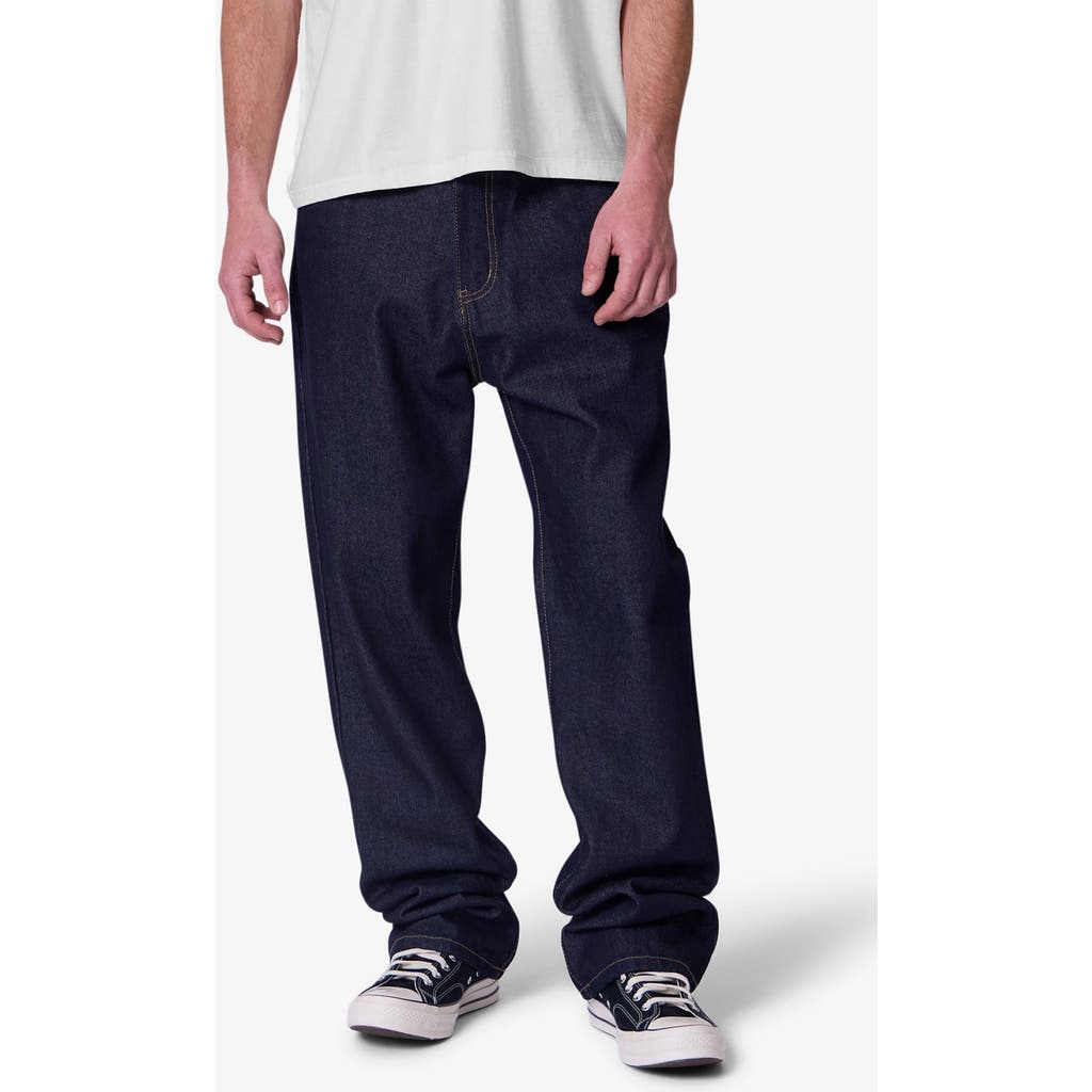 Mnml Raw Baggy Jeans In Blue