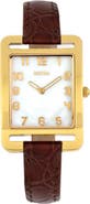 BERTHA Marisol Swiss MOP Leather-Band Watch