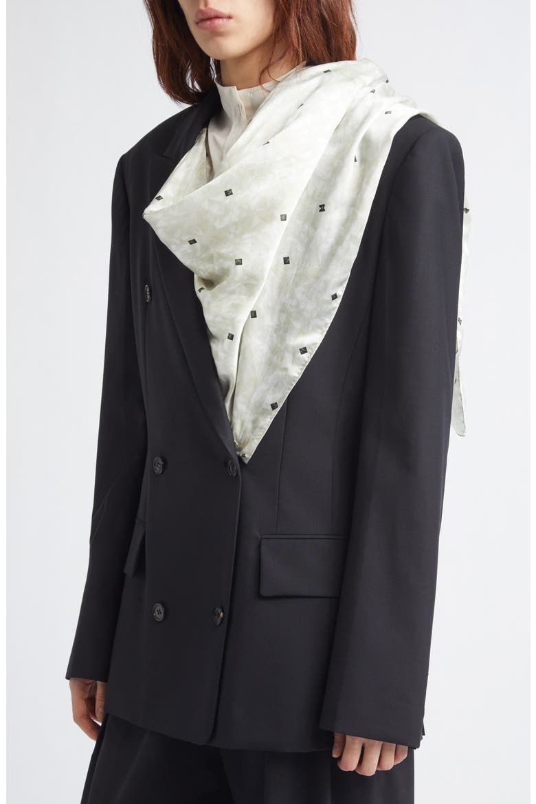 Blend Scarf Double Jacket, Alternate, color, BLACK