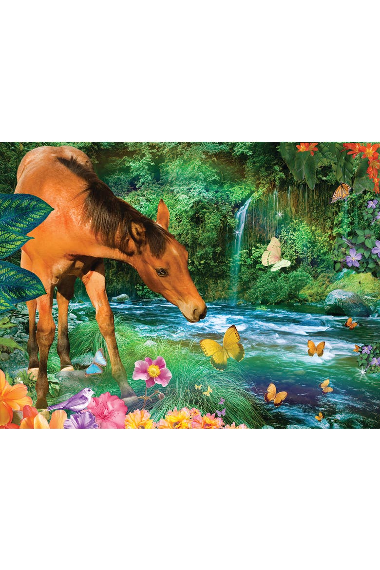 Little Brown Horse 500 piece Jigsaw Puzzle for Adults, Alternate, color, Multicolor