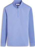 Bugatchi Quilted Quarter Zip Performance Pullover