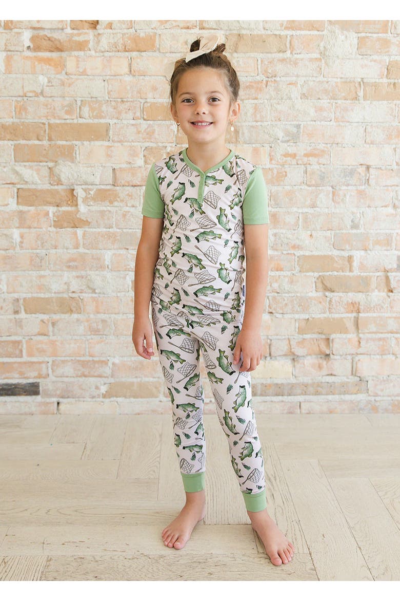 Pajama Set, Alternate, color, Green