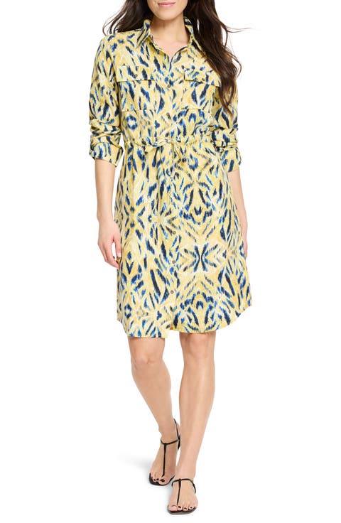 Sunny Skies Sydney Linen Blend Shirtdress