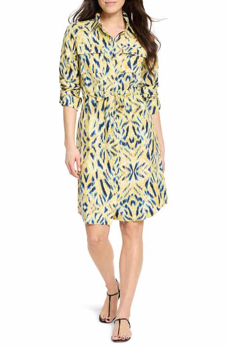 NIC+ZOE Sunny Skies Sydney Linen Blend Shirtdress