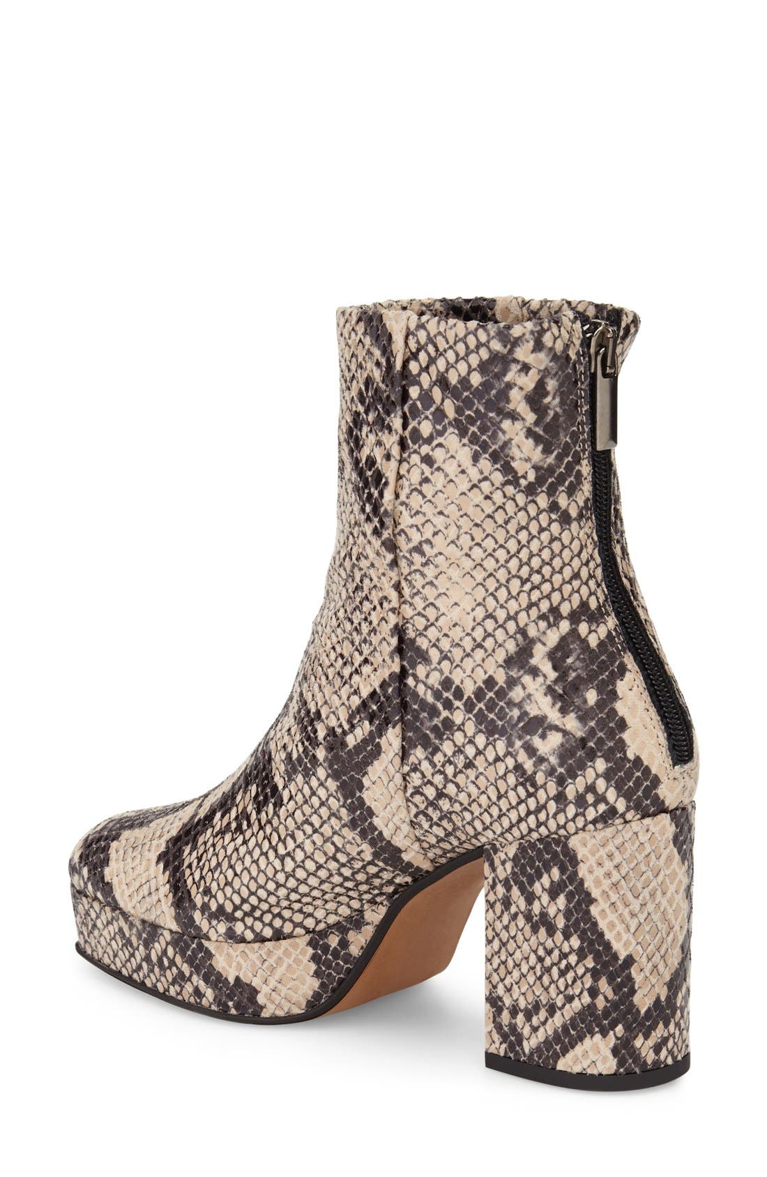 Topshop Margarita Platform Boot, Alternate, color, 