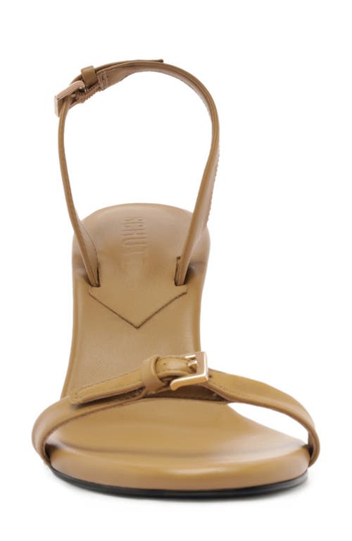 Schutz Aurora Mid Slingback Sandal In Nude