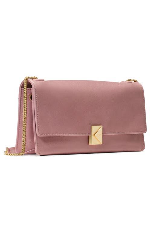 Kate Spade New York Deco Glazed Leather Convertible Chain Shoulder Bag In Pink