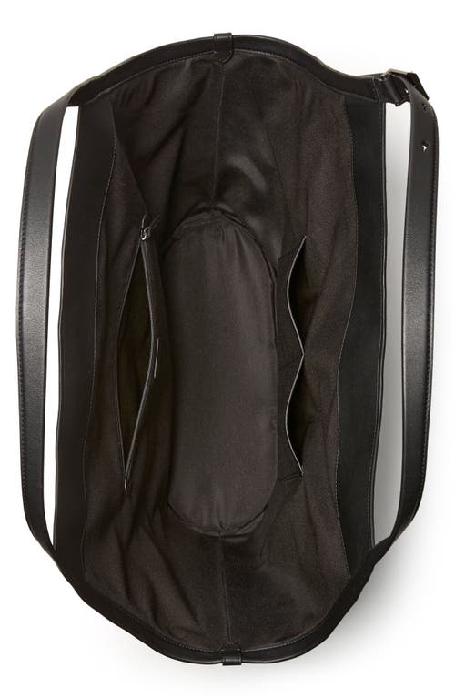 Kate Spade New York Extra Large Deco Suede Tulip Tote In Black