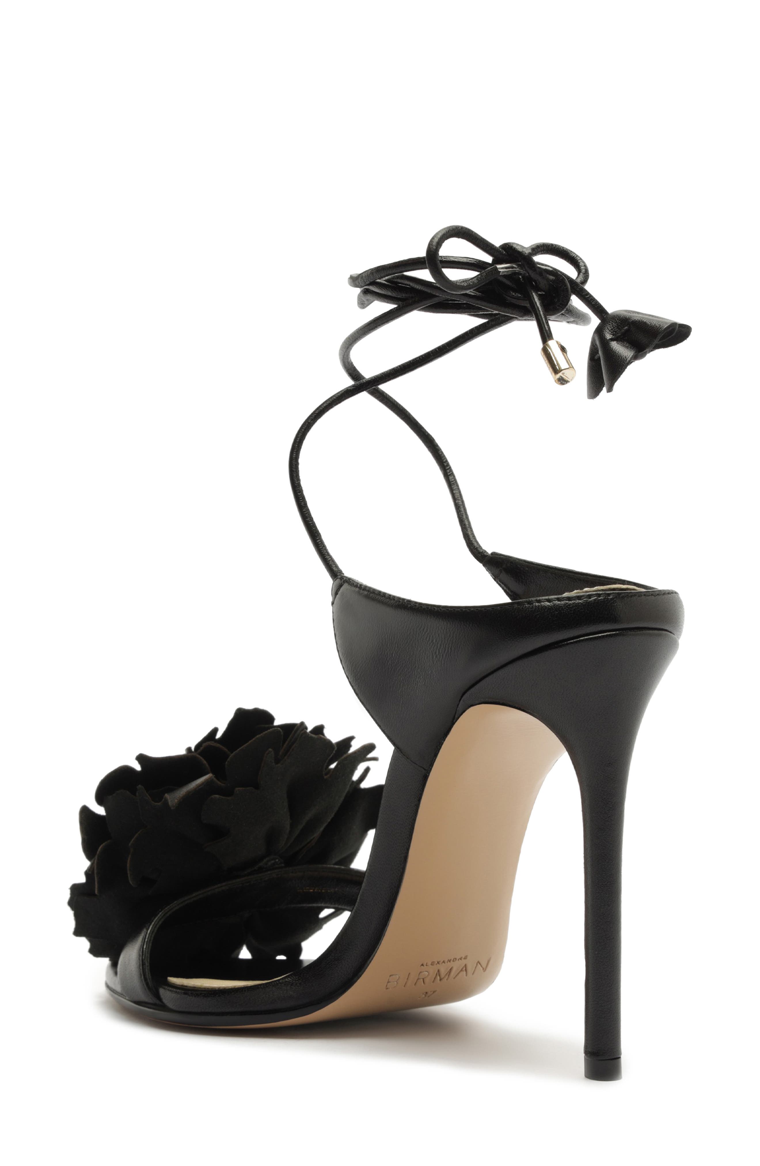 Alexandre Birman x Agua by Agua Bendita Ornela Ankle Strap Sandal, Alternate, color, Black