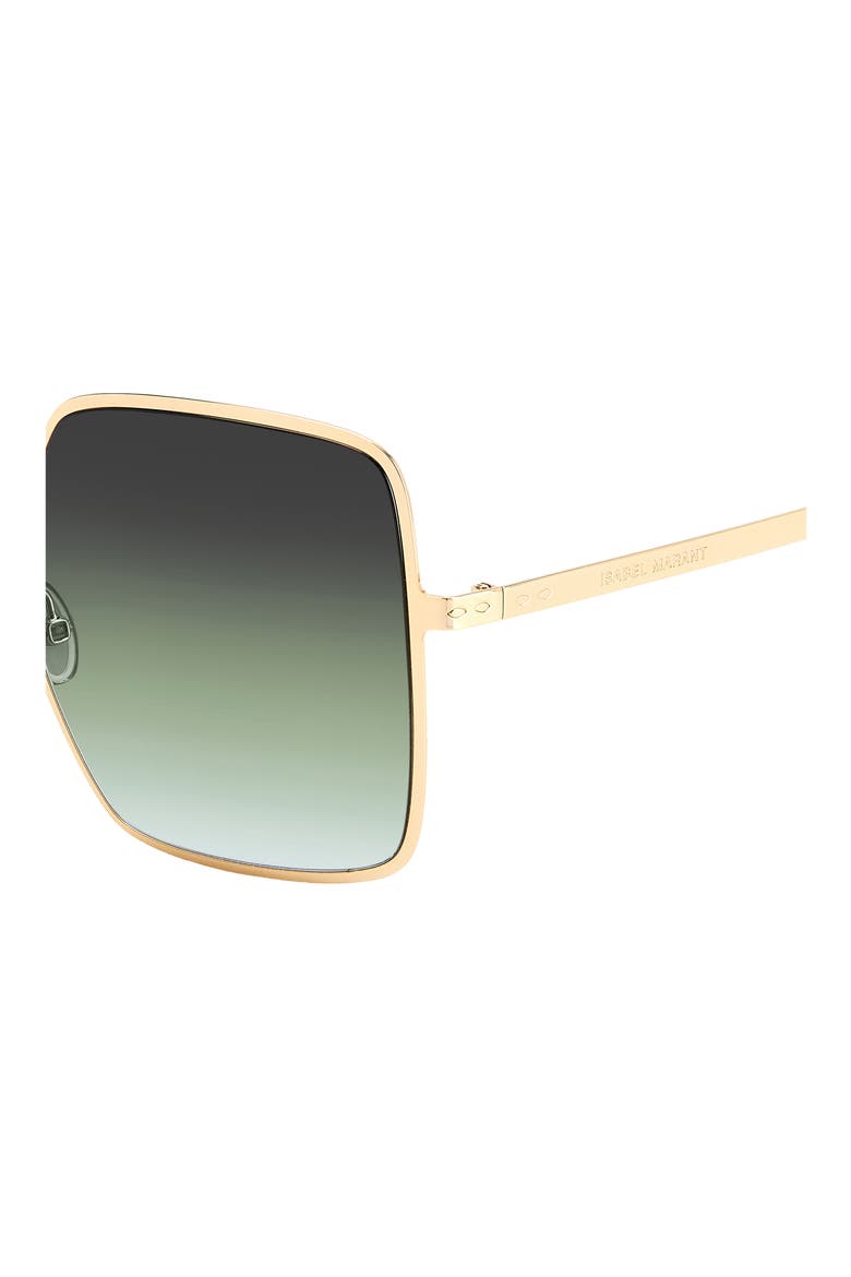 52mm Gradient Square Sunglasses, Alternate, color, GOLD GREEN GRAY GREEN