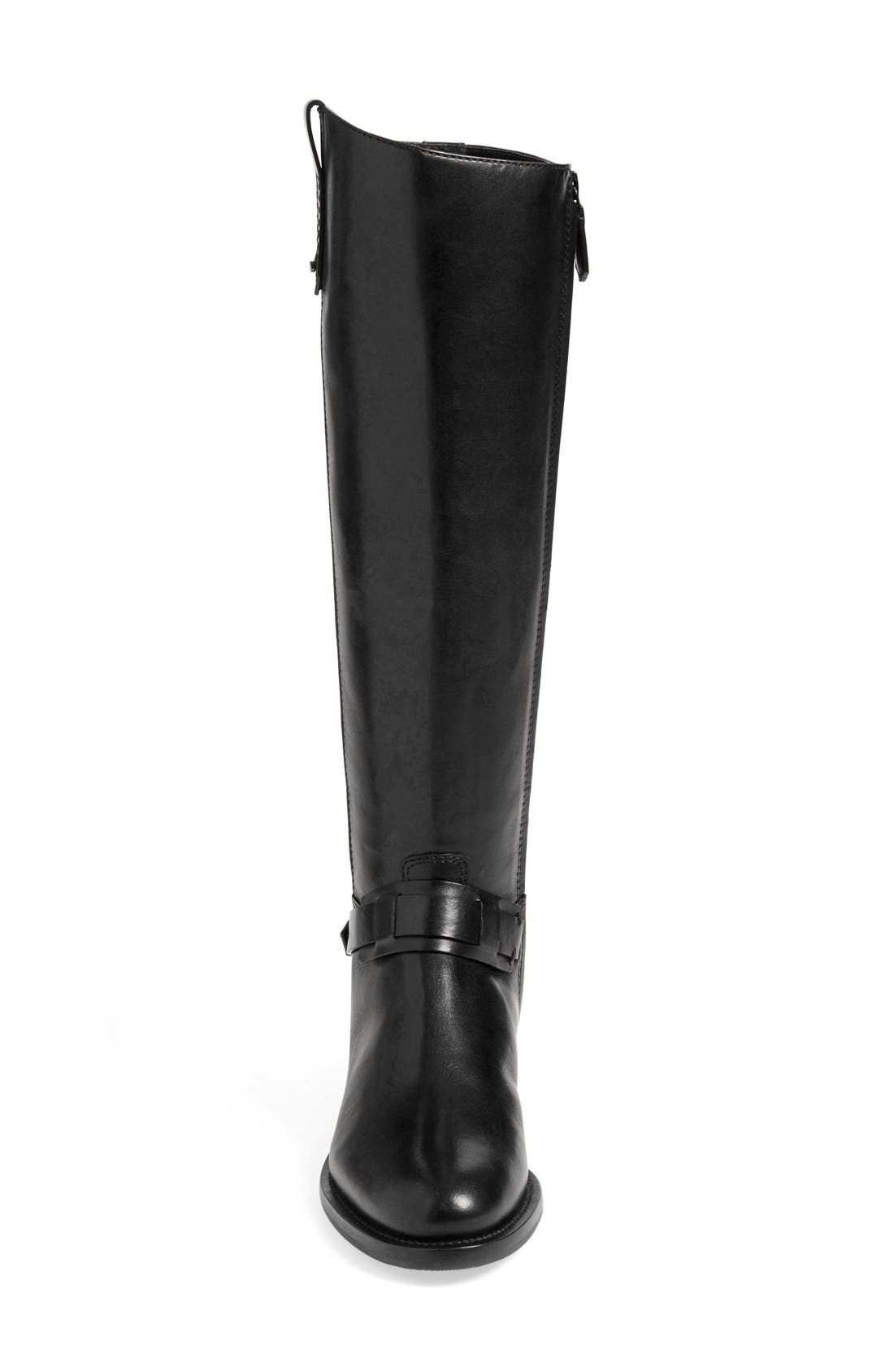 Tory Burch 'Derby' Leather Riding Boot, Alternate, color, 