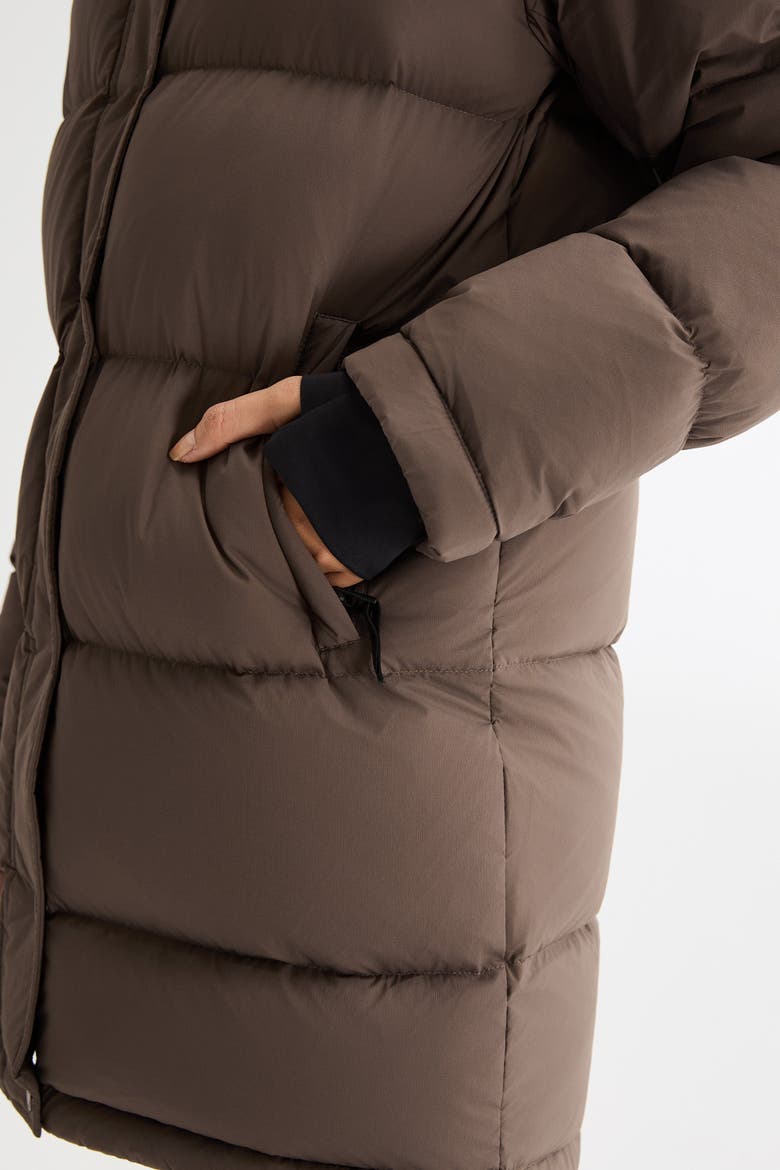 Puff-O® Hip-Length Down Puffer Jacket, Alternate, color, Coffee