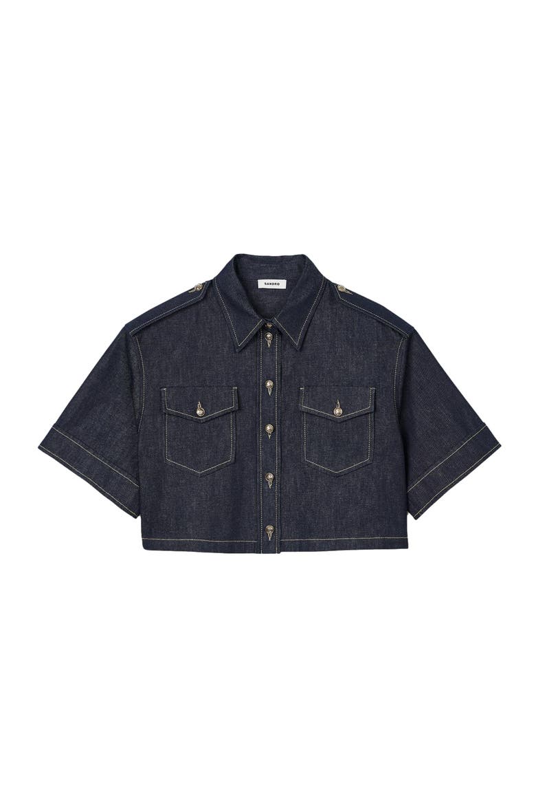 Denim shirt, Alternate, color, Deep blue