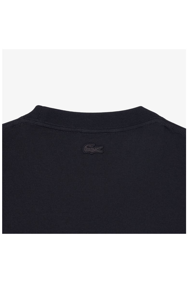 Embroidered Court Logo Cotton T-Shirt, Alternate, color, BLACKBIRD