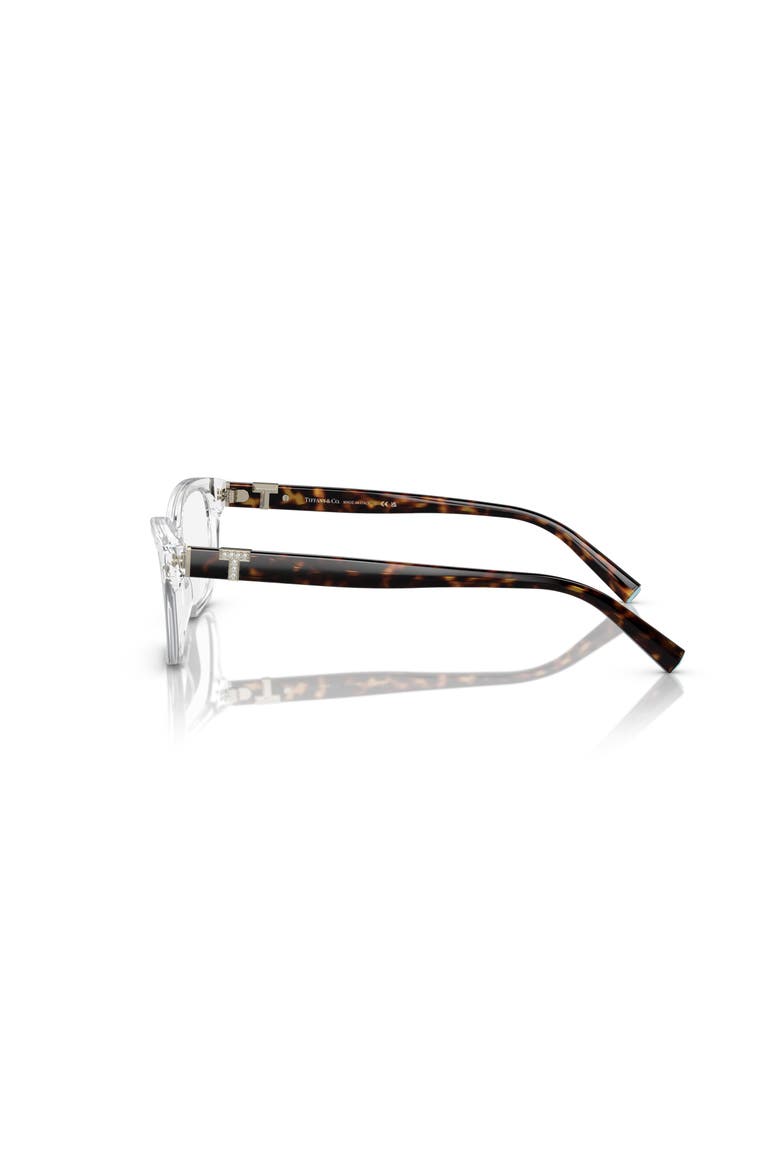 54mm Rectangle optical glasses, Alternate, color, Transparent
