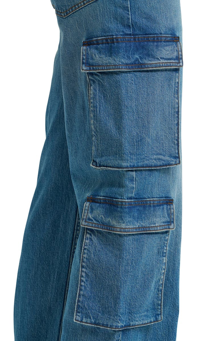 Wrangler Baggy Cargo Jeans, Alternate, color, Azurite
