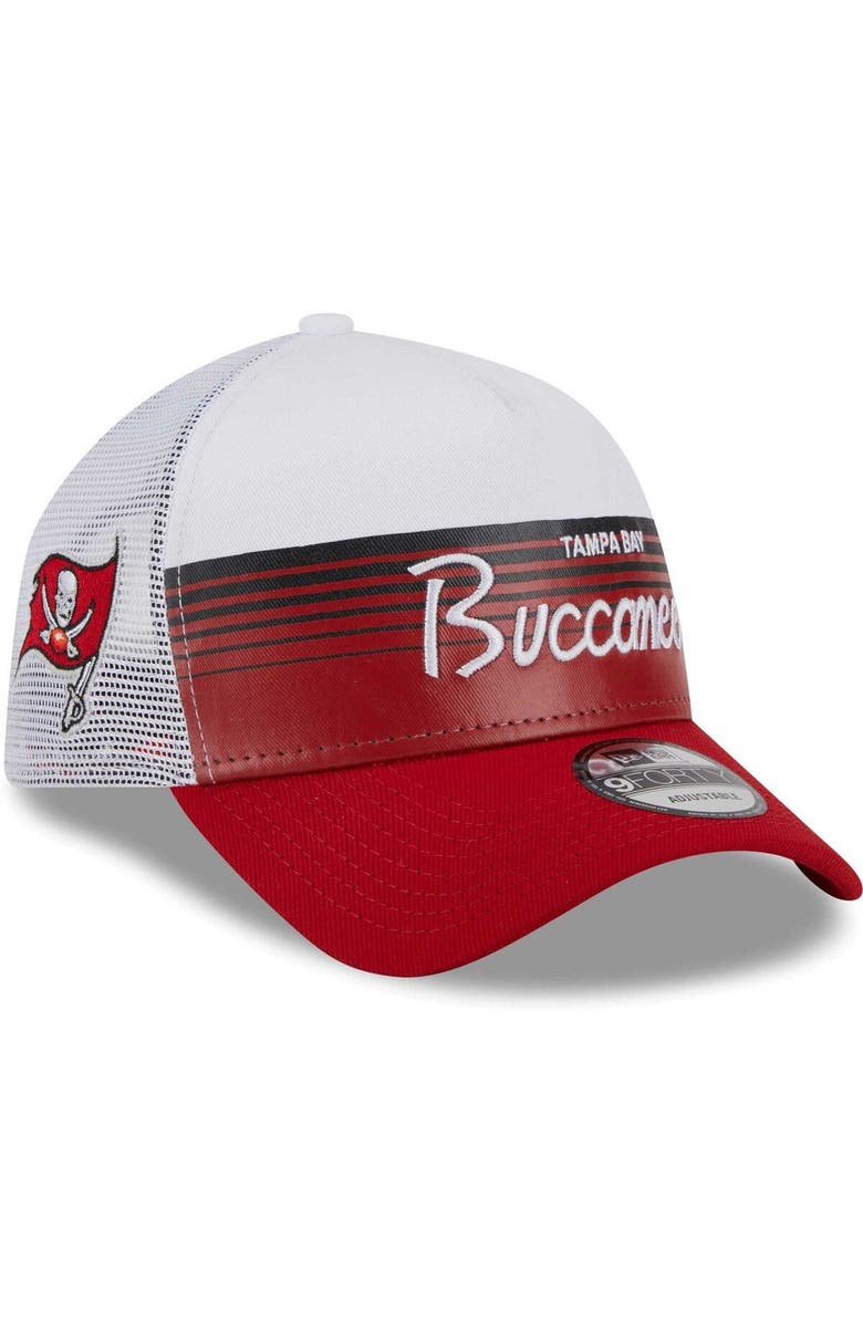 New Era Men's New Era Scarlet Tampa Bay Buccaneers Horizon A-Frame 9FORTY Snapback Hat, Main, color, Scarlet
