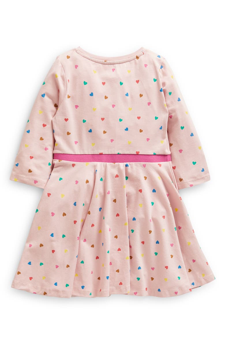 Mini Boden Kids' Twirly Heart Skater Dress, Alternate, color, 