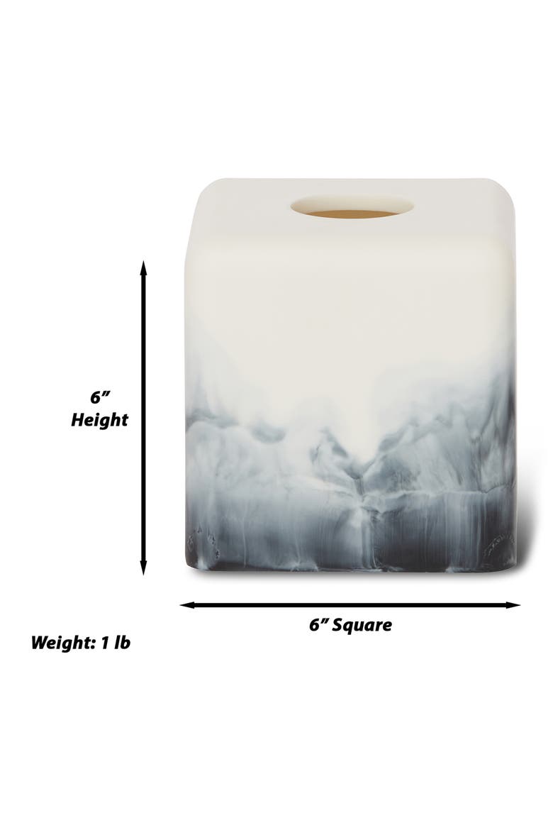 2-Piece Bathroom Accessory Set, Alternate, color, WHITE/ BLACK
