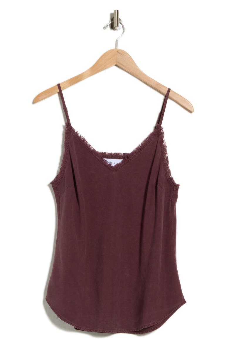 Frayed Edge Camisole, Alternate, color, PINOT NOIR