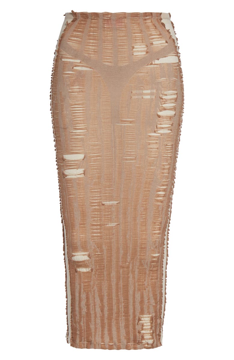 DIESEL<sup>®</sup> M-Calina Trompe l'Oeil Midi Skirt, Alternate, color, Beige
