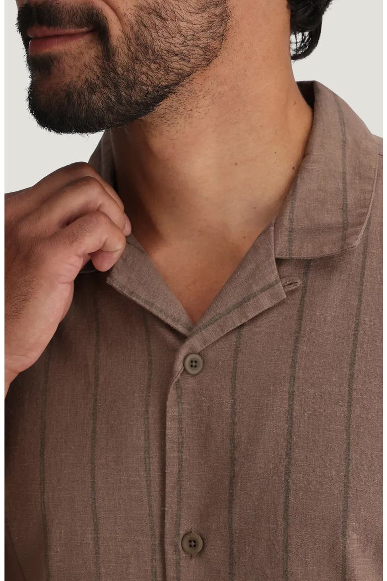 Sullivans Camp Shirt, Alternate, color, DASH VERTICAL STRIPE FOSSIL
