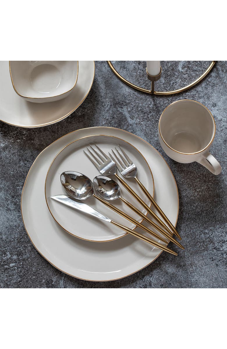Be Home Sun and Moon Flatware Set, Alternate, color, Gold