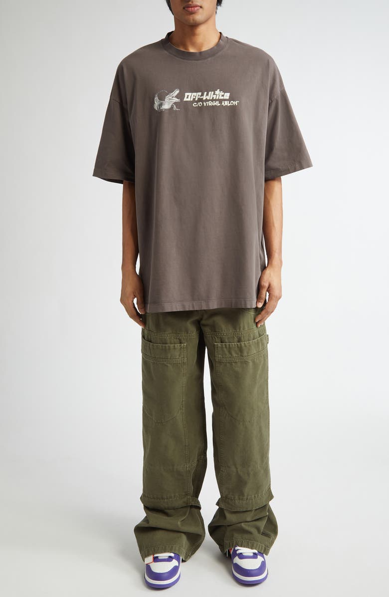 Off-White WHT Crocodile Graphic T-Shirt, Alternate, color, 