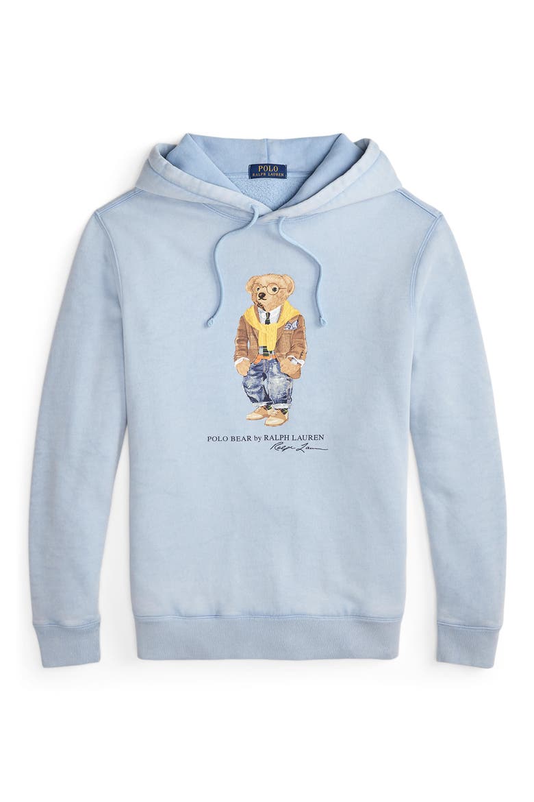 Polo Bear Graphic Hoodie, Alternate, color, SOUTHPORT BLUE/ HERITAGE BEAR