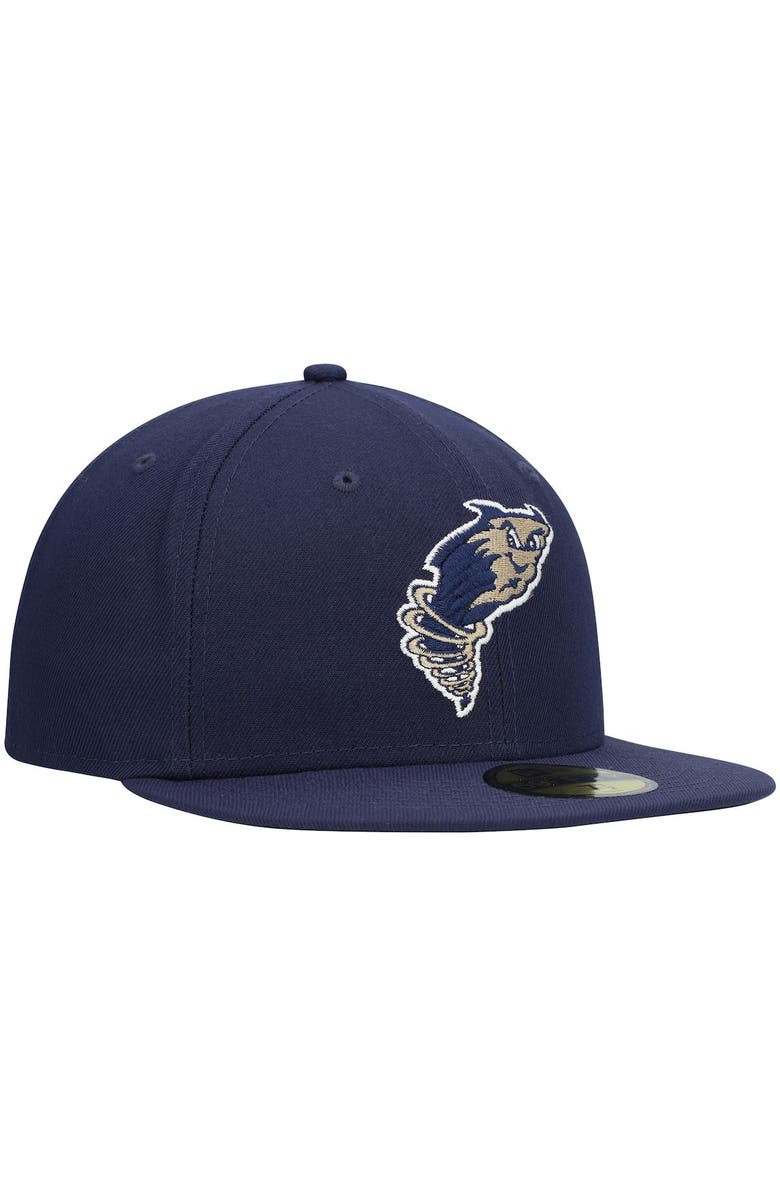 New Era Men's New Era Navy Tri-City Dust Devils Authentic Collection Team Home 59FIFTY Fitted Hat, Alternate, color, Navy