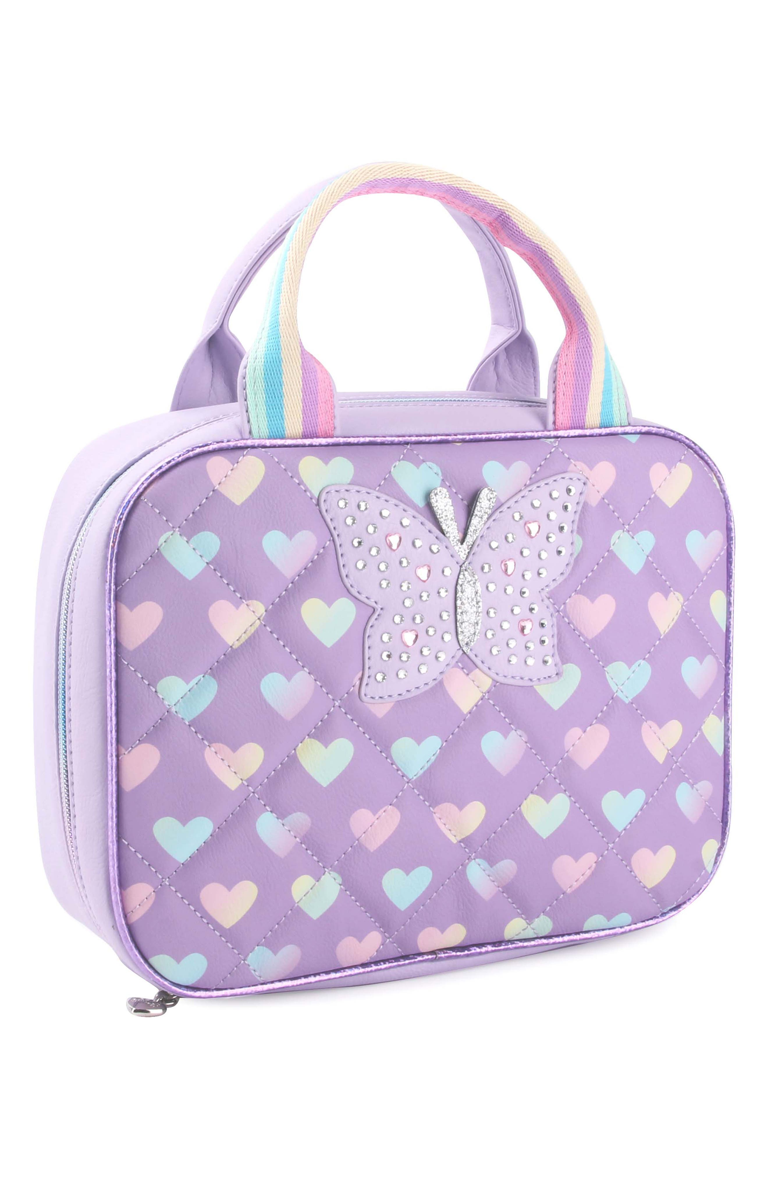 OMG Accessories Kids' Butterfly Lunch Bag, Alternate, color, 