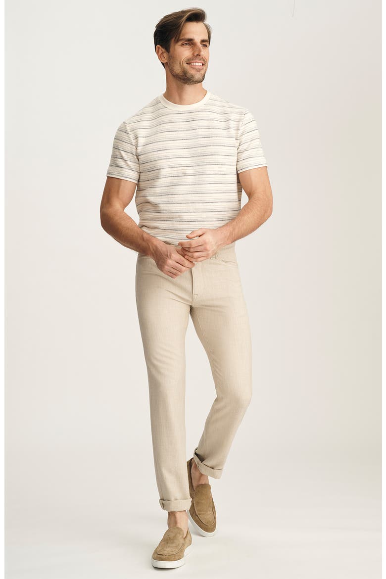 Courage Stretch Twill Straight Leg Pants, Alternate, color, WHEAT CROSS TWILL