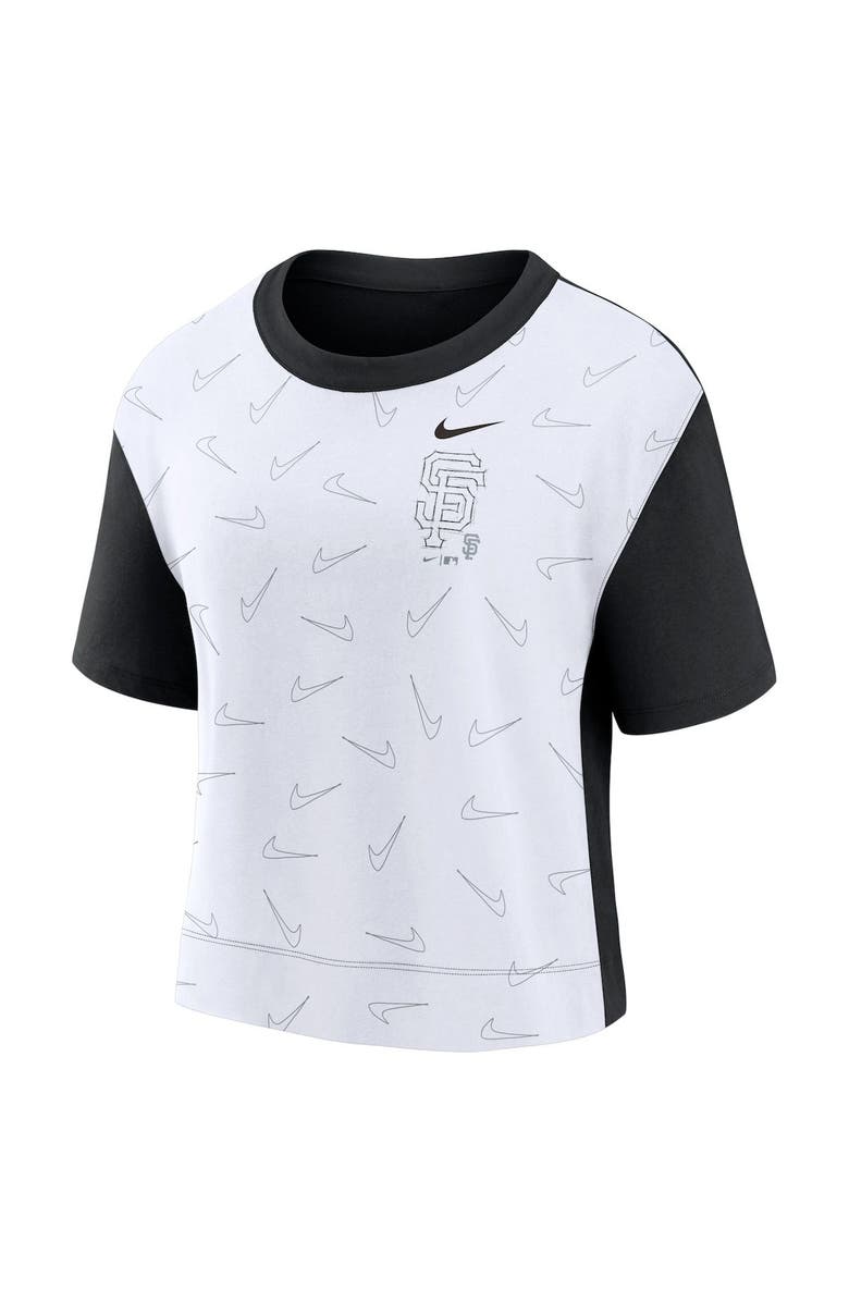Nike Women's Nike Black/White San Francisco Giants Line Up High Hip Fashion T-Shirt, Alternate, color, Black