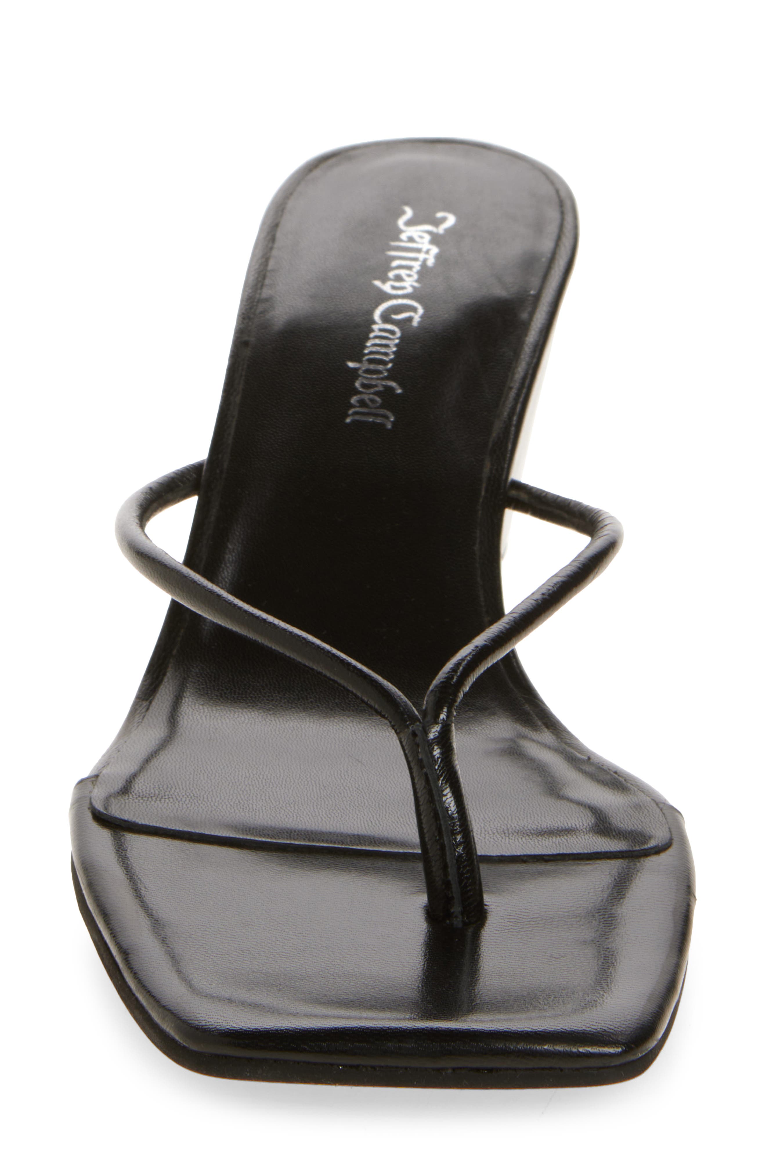 Jeffrey Campbell Simplicity Wedge Flip Flop, Alternate, color, Black