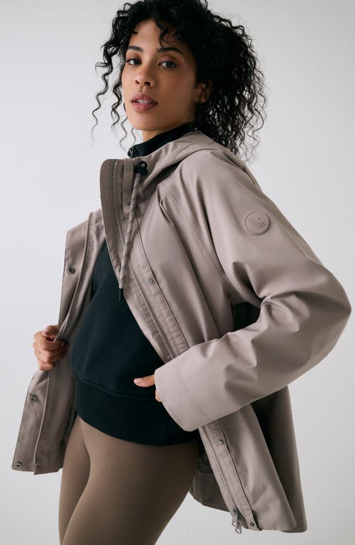 Lole Lachine Oversize Rain Coat In Gray