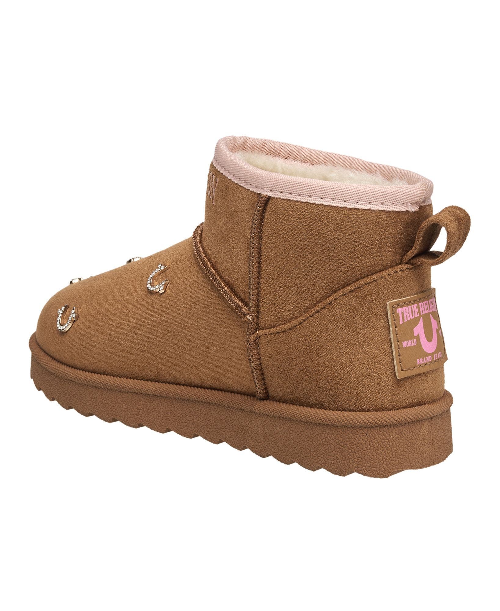 Kids' Kandi Bling Horseshoe Logo Boot, Alternate, color, Cognac