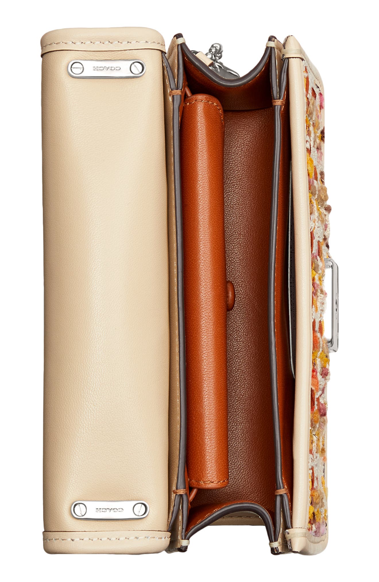 COACH Bandit Tweed Crossbody Bag, Alternate, color, 