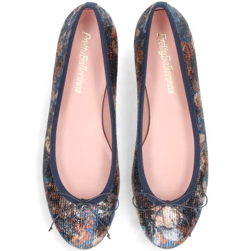 Pretty Ballerinas Round Toe Textile Ballet Flat In Multi