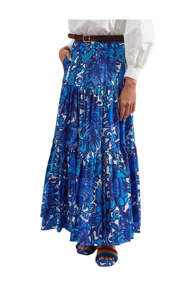 La DoubleJ Big Skirt Anemone Blue, Main, color, 