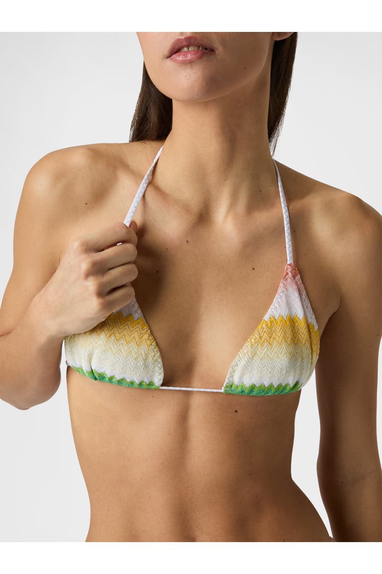 Triangle Bikini With Dégradé Zig Zag Motif, Alternate, color, Multicoloured
