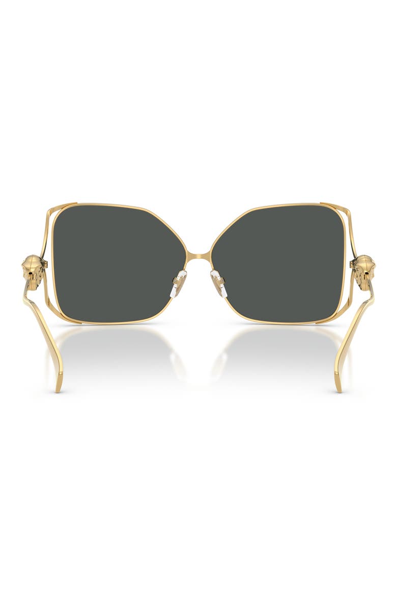 62mm Oversize Square Sunglasses, Alternate, color, GOLD / DARK GREY