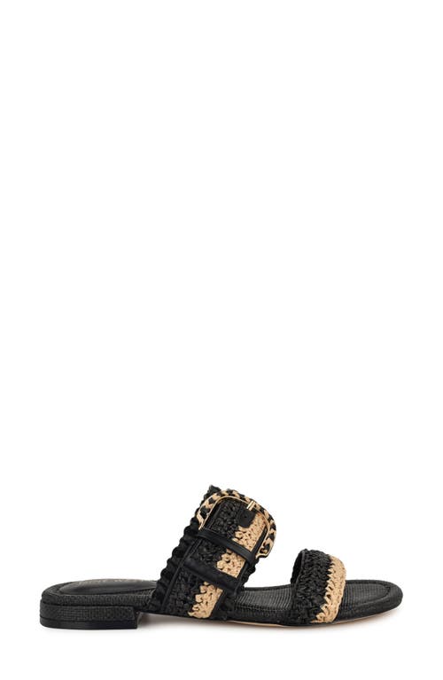 Nine West Sameey Two-strap Sandal In Black